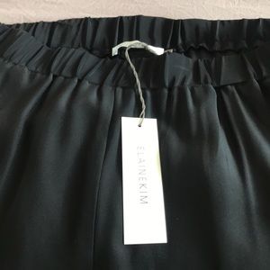 Elaine Kim silk track pants